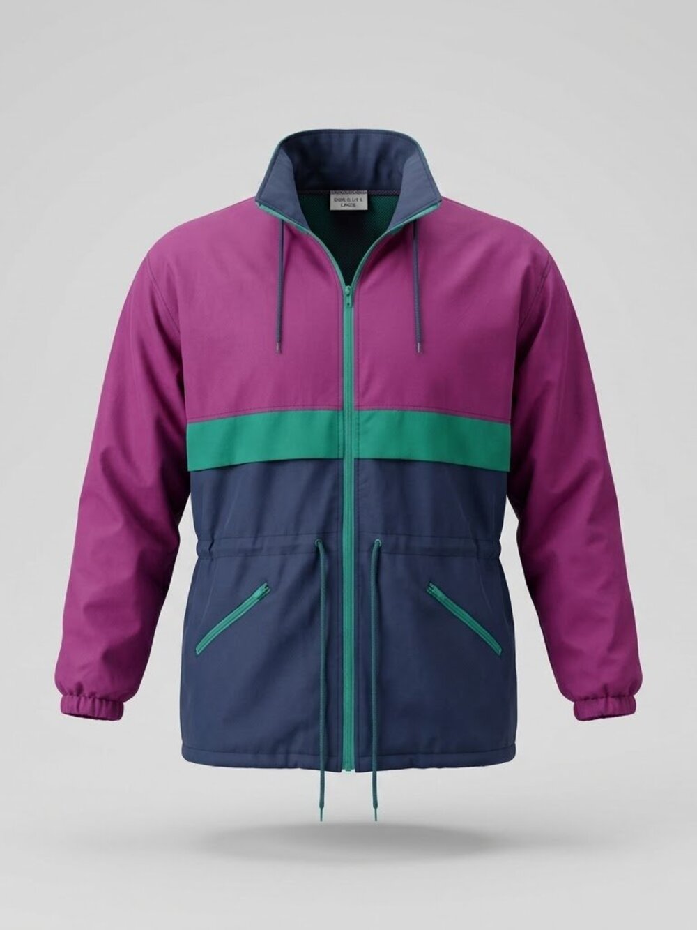 Vintage 90s Strands Imports Colourblock Windbreaker Jacket Retro